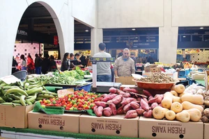 Một góc chợ Abatoir ở Brussels