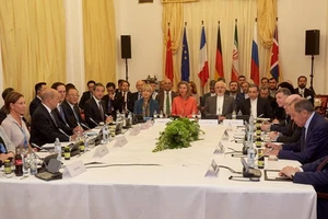 Toàn cảnh một hội nghị Ngoại trưởng các bên trong thỏa thuận JCPOA với Iran tại Vienna, Áo ngày 6/7. (Nguồn: THX/TTXVN)