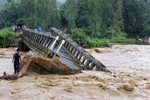 Lũ lụt ở Ấn Độ. Ảnh: BBC.