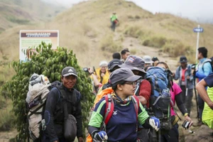 Indonesia giải cứu hàng trăm người kẹt trên núi 