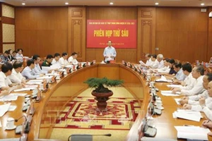 Chủ tịch nước Trần Đại Quang chủ trì Phiên họp thứ 6 của Ban Chỉ đạo cải cách Tư pháp Trung ương. Ảnh: TTXVN