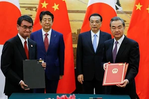 Nhật Bản và Trung Quốc ký hàng loạt thỏa thuận