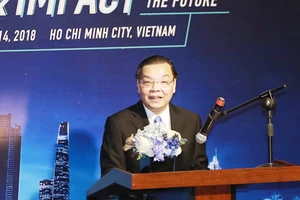 Bộ trưởng Bộ KH-CN Chu Ngọc Anh phát biểu tại sự kiện. Ảnh: MC.
