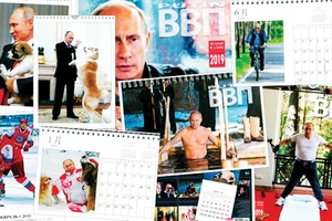 Lịch in hình Tổng thống Putin cháy hàng ở Nhật
