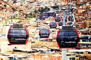 Tuyến cáp treo đầu tiên ở thủ đô Colombia
