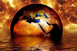 Trái đất đang đứng trước nhiều nguy cơ về biến đổi khí hậu và thiên tai. Ảnh: Phys.org.