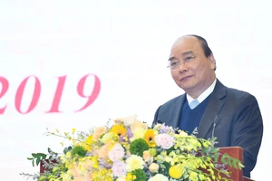 Thủ tướng Nguyễn Xuân Phúc phát biểu tại Hội nghị. Ảnh: VGP