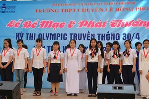 Hơn 4.800 học sinh THCS tham gia kỳ thi Olympic Tháng 4