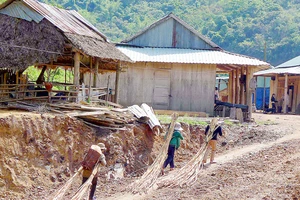 Sau khi nhường đất cho thủy điện chuyển đến nơi ở mới, đời sống của người dân huyện Tây Giang, Quảng Nam gặp rất nhiều khó khăn