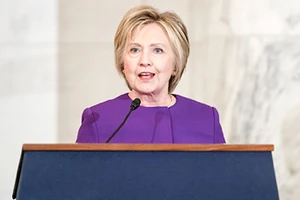 Cựu Ngoại trưởng Mỹ Hillary Clinton từng công bố dự án NSR hồi tháng 7-2011. Ảnh Sputniknews