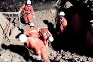 Lực lượng cứu hộ đang tìm kiếm người sống sót dưới đống đổ nát