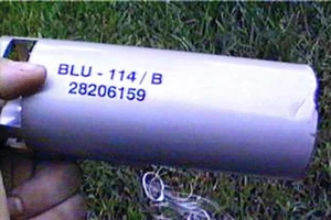 Bom graphite BLU của Mỹ từng sử dụng trong cuộc chiến vùng Vịnh 1990-1991. Ảnh: GLOBAL SECURITY