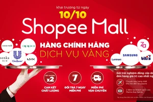 Chính thức ra mắt “Shopee Mall” từ ngày 10-10
