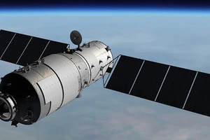 Trạm không gian Thiên Cung 1, phòng thí nghiệm khoa học nặng 8,5 tấn được phóng lên năm 2011 và bị mất kiểm soát năm 2016. Ảnh: CMSE