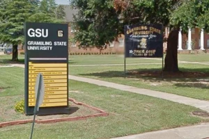 Trường Grambling State Univerity (GSU) có khoảng 5.000 sinh viên, ở TP Gambling, quận Lincoln Parish, Bắc bang Louisiana, Mỹ. Ảnh: GOOGLE MAPS