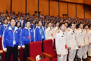  Các đại biểu tham dự Đại hội đại biểu toàn quốc Đoàn TNCS Hồ Chí Minh lần thứ XI, nhiệm kỳ 2017-2022. Ảnh: VGP