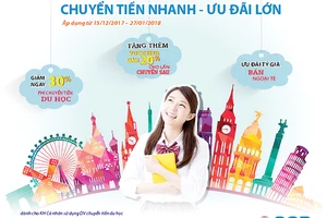 SCB ưu đãi phí chuyển tiền du học