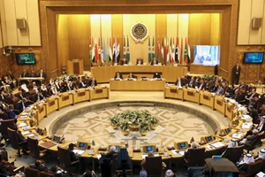 Các Bộ trưởng ngoại giao của Liên đoàn Arab tổ chức một cuộc họp khẩn cấp về quyết định của Trump công nhận Jerusalem là thủ đô của Israel, ở Cairo, Ai Cập, ngày 9-12-2017. Ảnh: REUTERS