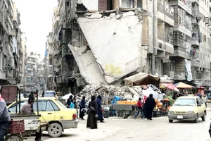 Thành phố Aleppo (Syria) bị chiến tranh tàn phá