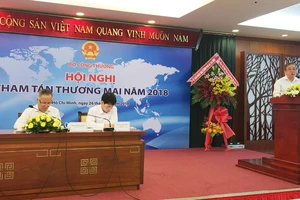 Ông Nguyễn Ngọc Hòa, Phó Giám đốc Sở Công Thương TPHCM đang kiến nghị giải pháp hỗ trợ cho DN thành phố mở rộng thị trường trong thời gian tới