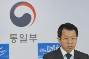 Người phát ngôn của Bộ Thống nhất Hàn Quốc Baik Tae-hyun. Ảnh: YONHAP/TTXVN