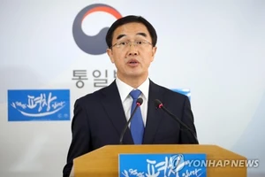 Bộ trưởng Bộ Thống nhất Cho Myoung-gyon. Ảnh: Yonhap