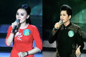 Hai thí sinh Nam Thanh Phong (diễn viên Đoàn văn công Đồng Tháp) và thí sinh Trần Thị Mỹ Dung (18 tuổi) tham gia vòng thi tuyển chọn