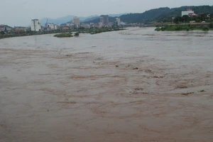 Sông Hồng có lũ giữa mùa đông