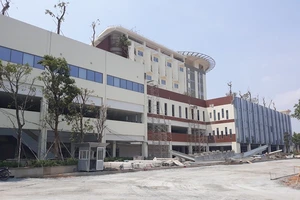 Công trình thi công Cơ sở 2, Bệnh viện Ung bướu TPHCM ngày 13-3-2019. Ảnh: hcmcpv/Đan Như