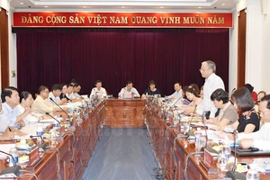 Quang cảnh buổi làm việc. Ảnh: hcmcpv