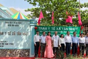 Trạm Y tế xã Tân Nhựt, huyện Bình Chánh chính thức hoạt động theo nguyên lý Y học gia đình ngày 17-04-2019. Ảnh: medinet