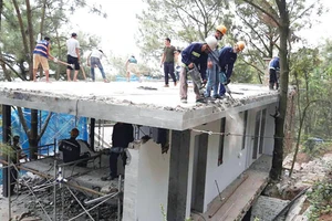 Một số công trình vi phạm tại xã Minh Phú đã bị cưỡng chế