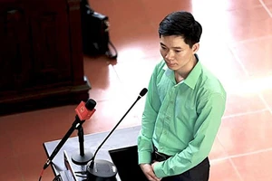 Bị cáo Hoàng Công Lương tại phiên tòa