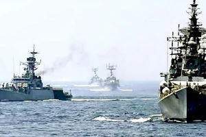 Một cuộc tập trận chung giữa hải quân 3 nước Mỹ, Ấn Độ và Nhật Bản