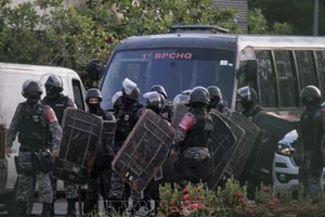 Lực lượng an ninh được triển khai tới nhà tù Altamira. Ảnh: TTXVN