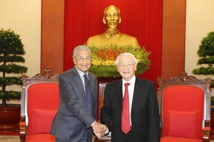 Tổng Bí thư, Chủ tịch nước Nguyễn Phú Trọng tiếp thân mật Ngài Mahathir Mohamad, Thủ tướng Chính phủ Malaysia
