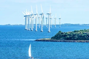Một công trình điện gió ngoài khơi Scotland