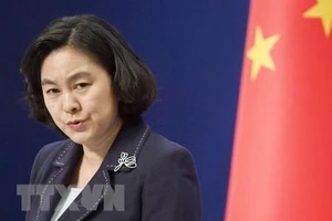 Người phát ngôn Bộ Ngoại giao Trung Quốc Hoa Xuân Oánh. Nguồn: Kyodo/TTXVN
