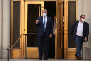 Tổng thống Mỹ Donald Trump đã trở lại Nhà Trắng. Ảnh: Reuters