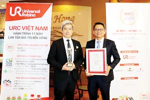 URC Việt Nam được vinh danh trong Tốp 10 công ty đồ uống uy tín nhất Việt Nam năm 2020