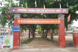 Ngôi trường mà em Lương Mạnh Tuấn theo học. Ảnh: NTV