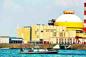 Nga và Ấn Độ khởi công xây dựng tổ máy số 5 của Nhà máy Điện hạt nhân Kudankulam tại Ấn Độ. Ảnh: AP