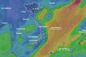 Thời tiết nguy hiểm trên biển do gió mùa Đông Bắc gây ra. Ảnh: VNDMS