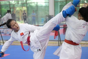 Các võ sĩ karate Việt Nam nhờ được đào tạo bài bản nên luôn giành kết quả ấn tượng ở đấu trường quốc tế. Ảnh: P.MINH