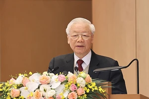 Tổng Bí thư Nguyễn Phú Trọng phát biểu chỉ đạo hội nghị. Ảnh: TTXVN