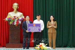Phó Chủ tịch nước Võ Thị Ánh Xuân trao 10 căn nhà tình nghĩa trị giá 500 triệu đồng cho các gia đình chính sách ở huyện Nam Đàn (Nghệ An)