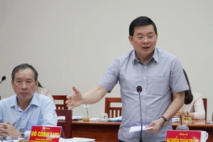 Giám đốc Sở TN-MT TPHCM Nguyễn Toàn Thắng phát biểu tại buổi giám sát