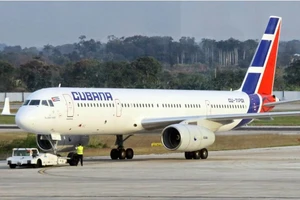 Một máy bay của hãng hàng không quốc gia Cubana