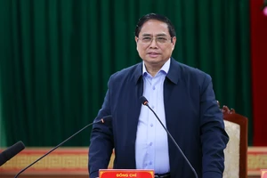 Thủ tướng Phạm Minh Chính phát biểu tại cuộc làm việc với lãnh đạo chủ chốt tỉnh Phú Yên. Ảnh: VGP