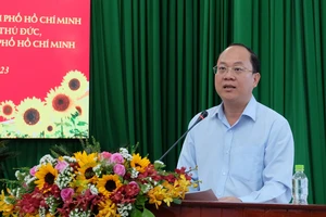 Phó Bí thư Thành ủy TPHCM Nguyễn Hồ Hải phát biểu chỉ đạo tại hội nghị giao ban